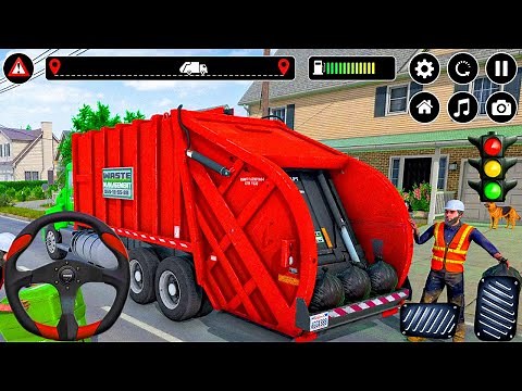 Garbage Truck Driving Simulator | Real City Cleaning Truck | Android Gameplay