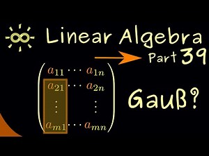 Linear Algebra 39 | Gaussian Elimination [dark version]