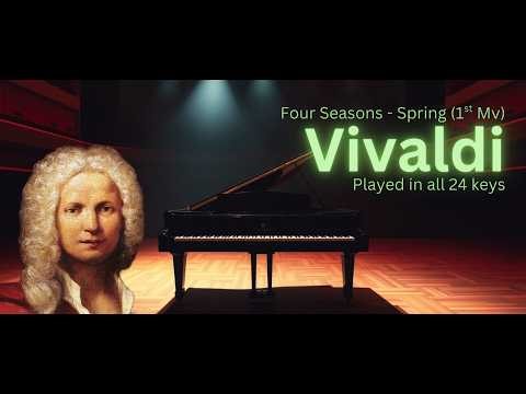 Vivaldi Four Seasons Spring in 24 Keys – A Fresh Piano Experience