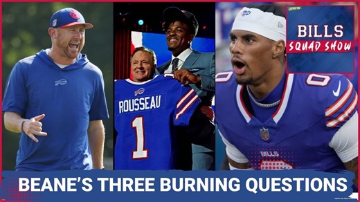 BILLS SQUAD SHOW: Three BURNING Questions going into the draft; Mafia Moon Mission?!!