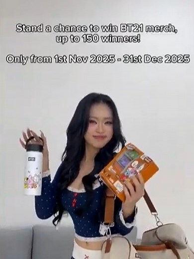 Check out Angels’ video — the Cloud 9 × BT21 festive hype is REAL 😍🍫✨ Grab your Cloud 9 BT21 festive box and scan the QR to join the BT21 merch giveaway — up to 150 winners! 🎁💫