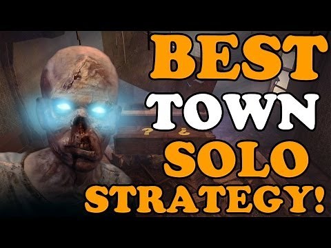 Black Ops 2 Zombies: BEST TOWN High Round Solo Strategy! (BO2 Zombies Gameplay)