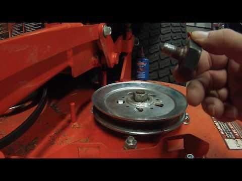 Fixing a spindle shaft on a zero turn mower ( kubota z725 )