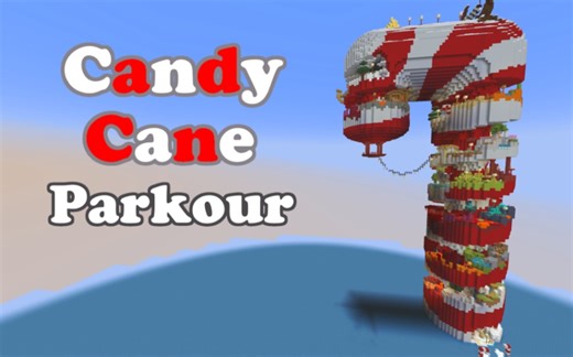 swy无影Minecraft的游戏世界《Candy Cane Parkour拐杖糖跑酷》