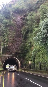 17 reactions | Oahu Pali update: Bringing down loose debris above the second tunnel portal. Now crews will remove the debris caught by the fencing and clear the road. Will update when Pali Highway Kailua bound is open. | Hawaii Department of Transportation | Facebook