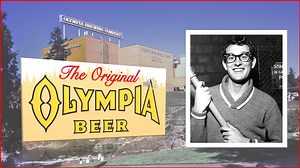 We found this gem of Buddy Holly singing the Olympia Beer jingle in an old advertising audio file; it’s probably from his early days. Click on the play button to hear. | Olympia Tumwater Foundation