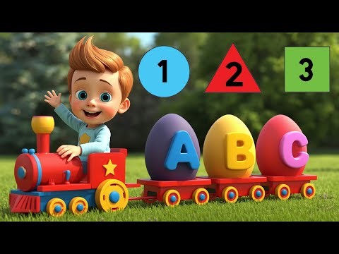 Learning Train in Classroom | Kids Learn ABC, Numbers, Colors & Shapes for Children | Kids Street