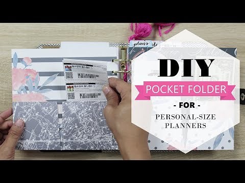 DIY Pocket Folders Tutorial for Personal-Size Planners