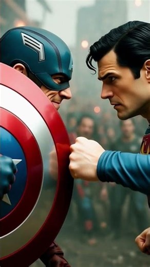 🦸🏻Superman vs Captain America 💥 Epic Battle of Legends | Marvel x DC Ultimate Showdwn 4K.#marvel #dc