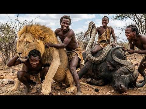 The Hadzabe tribe's ancient survival - Dangerous moments in the wild