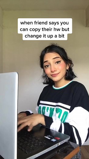 Funny Homework Copying Situation