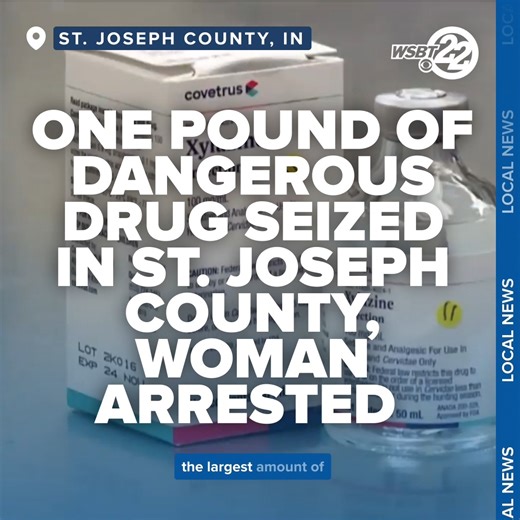 5.7K views · 36 reactions | #ICYMI: A pound of a new drug is now off the streets in South Bend. Area law enforcement called this the biggest xylazine seizure in St. Joseph County’s history. Read Full Story: https://bit.ly/44kexOW | WSBT-TV | Facebook