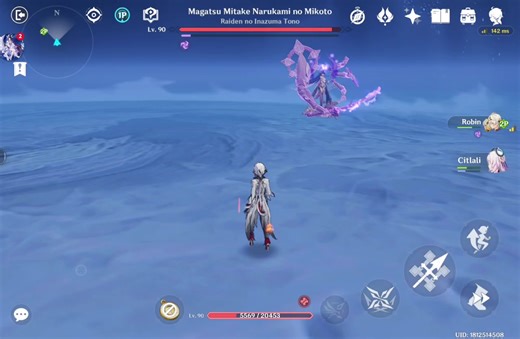 C6 Bennett and Sig Wep Xilonen in Genshin Impact