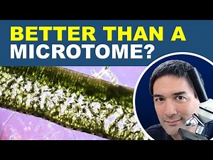 Making very thin cuts of plants