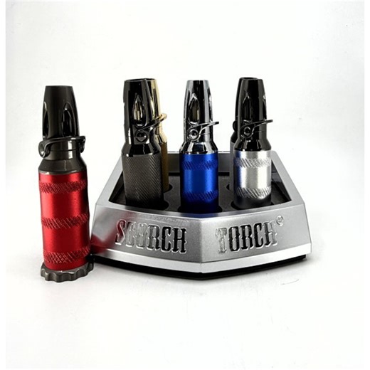 S61877 Scorch Tall Single Flame Cylindrical Torch Lighter 9ct