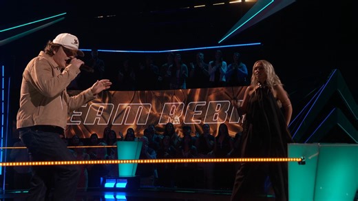 Leyton Robinson and Manny Costello poured their hearts into Chris Stapleton's "Think I'm In Love With You." The Voice | NBC and Peacock | The Voice