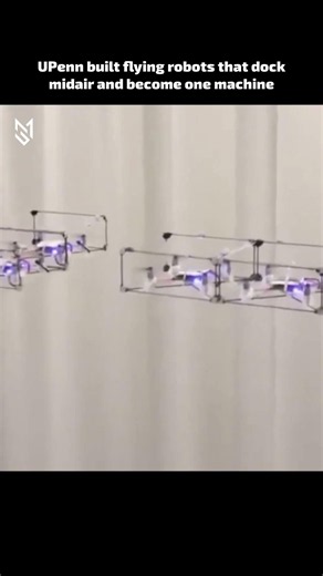 UPenn built flying robots that dock midair and become one machine