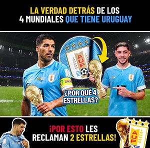 1.4M views · 24K reactions | La VERDAD DETRÁS de los 4 MUNDIALES que tiene URUGUAY ¡Por esto LES RECLAMAN 2 estrellas!樂 #seleccionuruguaya #futbol ##MundialDeFútbol | La Gambeta | Facebook