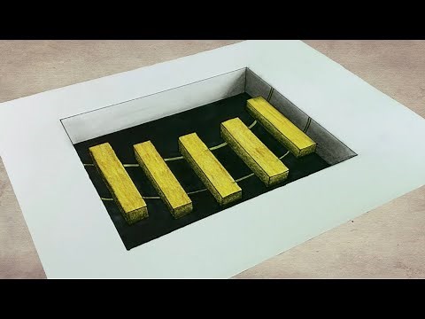 Comment dessiner une illusion d'optique, dessin 3D