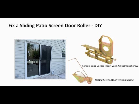 Fix a Sliding Patio Screen Door Roller - DIY