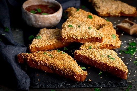 Sesame Prawn Toast Recipe