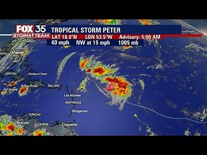 Tropical Storm Peter and Tropical Depression 17 form overnight | Tracking the Tropics