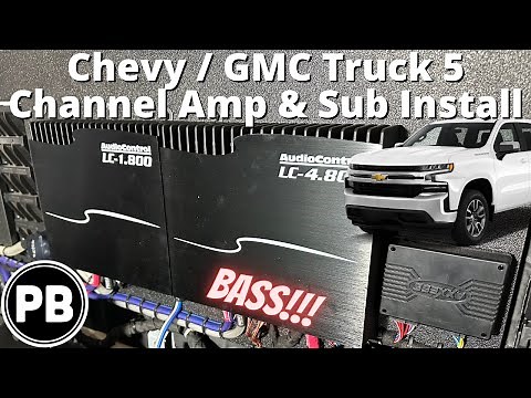 2019 - 2024 Chevy / GMC Truck 5 Channel Amp & Sub Install (Bose Bypass)