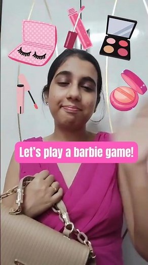 Let's play a barbie game with me.#barbie#dressup#grwm #game