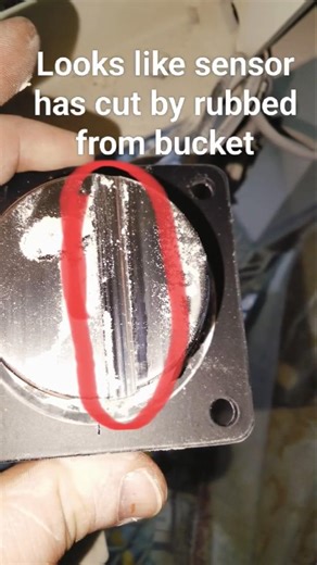 Bucket elevator rubbing destroyed our sensor #industrialelectrician #repair #shorts