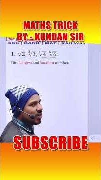 Comparison of root number | Part 03 | Kundan Sir | #maths #daksheducationlive