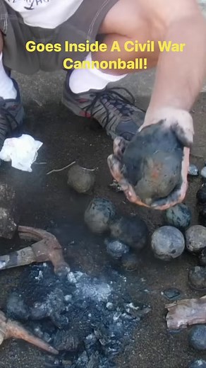 10M views · 10K reactions | Concretion To Relic! #civilwar #cannonball #adventure #treasure #metaldetecting | Gigmaster | Facebook