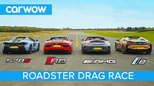 🔥McLaren 570S 🔥BMW i8 🔥Audi R8 🔥Mercedes-AMG GT C Need we say anymore? Let's race! | carwow