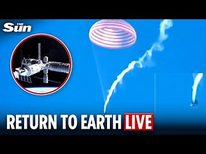 LIVE: Stranded Chinese astronauts return to Earth after ‘unknown object’ strikes their capsule