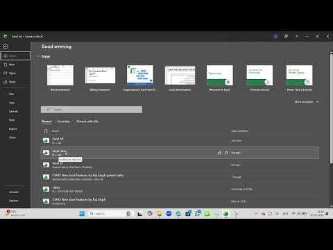 Excel Save vs Save As Class 4