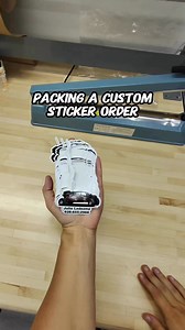 10K views · 126 reactions | Packing a custom sticker order #pov #stickers #printing #packingorders | AADesigns.co | Facebook