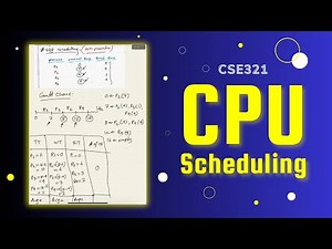 CSE321 CPU Scheduling - Part 01|| OS || BRACU