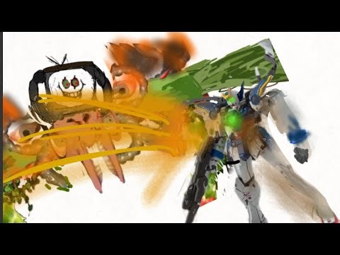 Omega flowey vs wing gundam zero ew(flipaclip animacion) undertale and gundam wing!!!