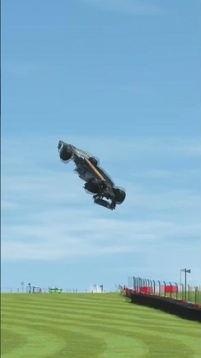 rFactor 2 - F1 2025 Mod GONE WRONG! Insane Physics Bug at Donington 😱 #rfactor2 #shorts #simracing