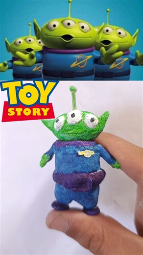 DIY Clay Toy story (Aliens)👽