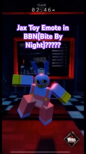 Jax Toy emote in Bite By Night??? #fnaf #fivenightsatfreddys #fivenightsatwariosfangame #jax #tadc
