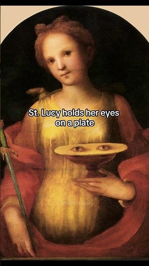 St. Lucy: The Patron of the Blind Whose Story of Martyrdom Still Inspires the World #saintlucia #art