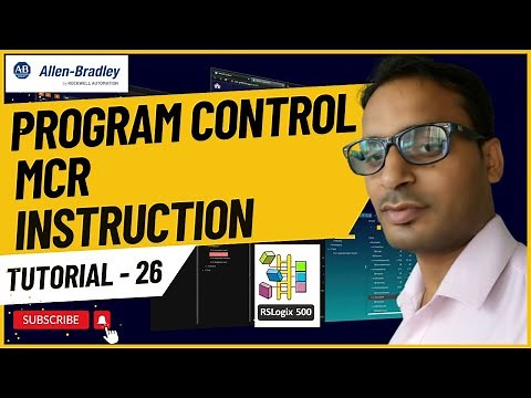 Allen Bradley PLC Training 26 - MCR Instruction (Program Control) in RSLogix 500