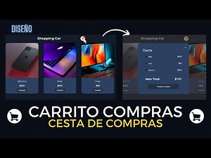 Ecomerce - CESTA PARA UN CARRITO DE COMPRAS - HTML CSS & JS 1/2