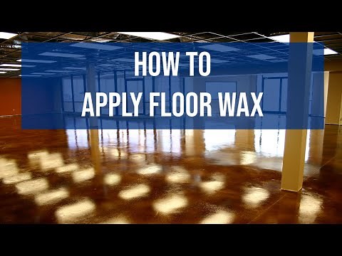 How to Wax a Floor - Applying Floor Wax to Concrete, VCT, Tile or any Solid Surface