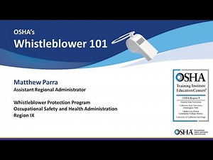 OSHA Webinar: Whistleblower 101 • CSUDH OSHA