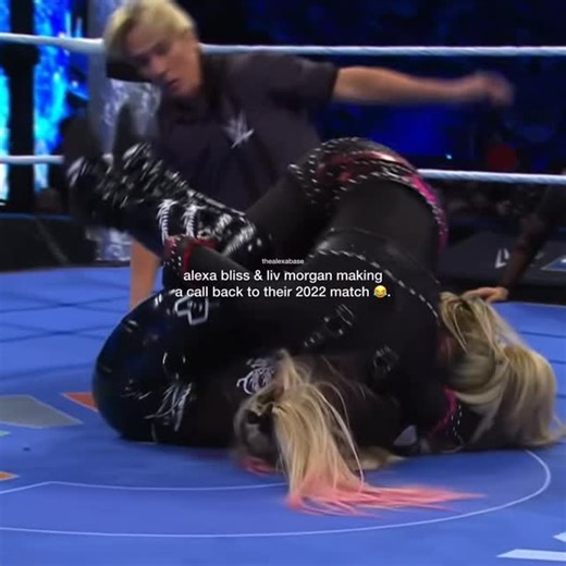 alexa fan site 𑣲. on Instagram: "there’s nothing i love more than seeing alexa bliss & liv morgan in the ring together 😂. @alexa_bliss_wwe_ | #alexabliss."