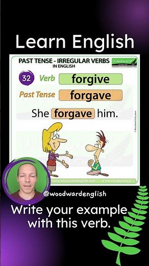 Past Tense of FORGIVE in English ✅ English Pronunciation of FORGAVE | Learn English Irregular Verbs