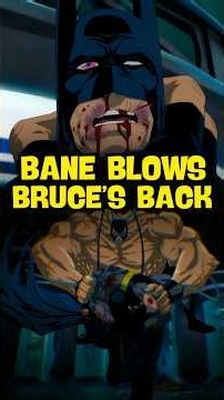 How Bane ended Batman in Knightfall.. #Batman