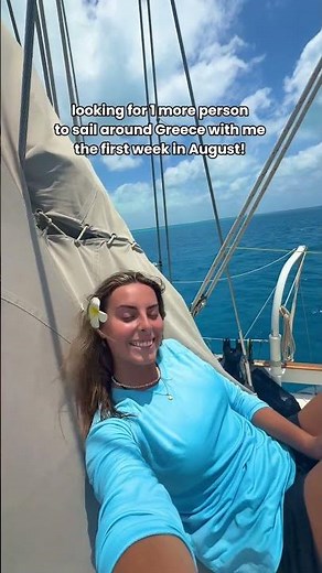 Looking for people to sail around the Greek islands with me #greece #sailing #sailboat #travellife