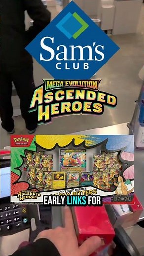 Sams club Exclusive pokemon drop of ascended heroes #pokemon #pokemonchannel #pokemoncards
